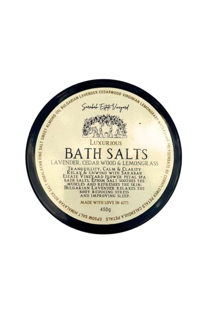 Bath Salts - Lemongrass, Cedarwood and Lavender